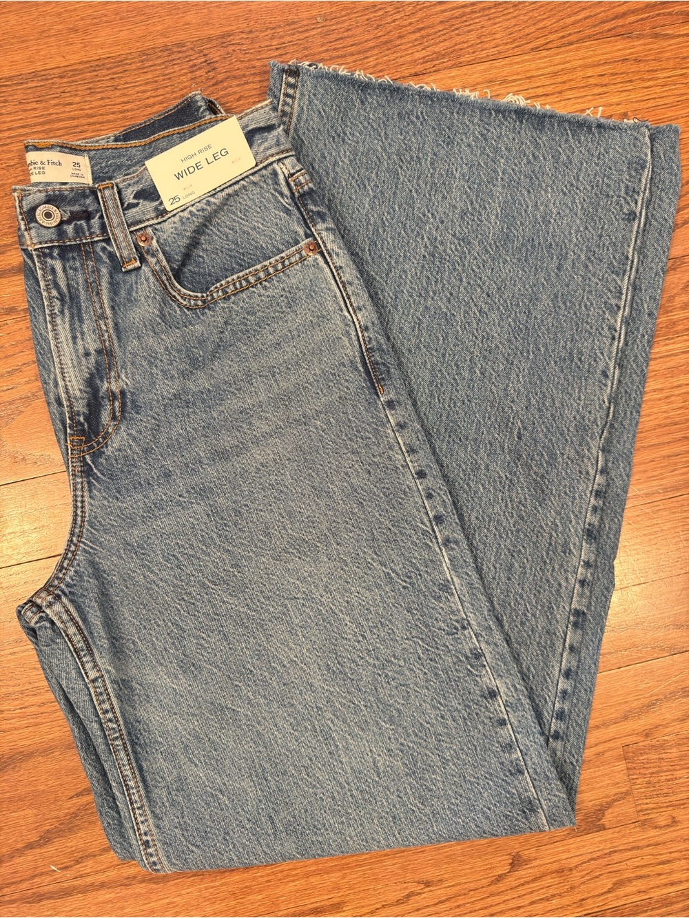Abercrombie & Fitch Light Blue Wide Leg Jeans